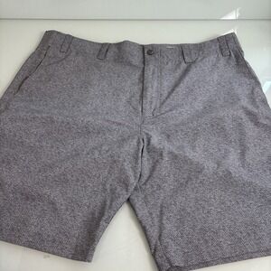 Callaway Golf Shorts Performance Stretch Gray Dots 9in. Inseam Men's 40 Tall